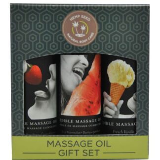 Edible Massage Oil Gift Set - Sweet Delights