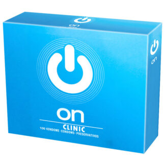 ON Clinic Non Lubricated Condoms Bulk Packs 100 Condoms - No Reservoir