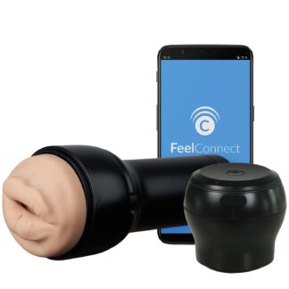 Kiiroo Feel Victoria June Mouth Masturbator with PowerBlow Suction Cup - Nude