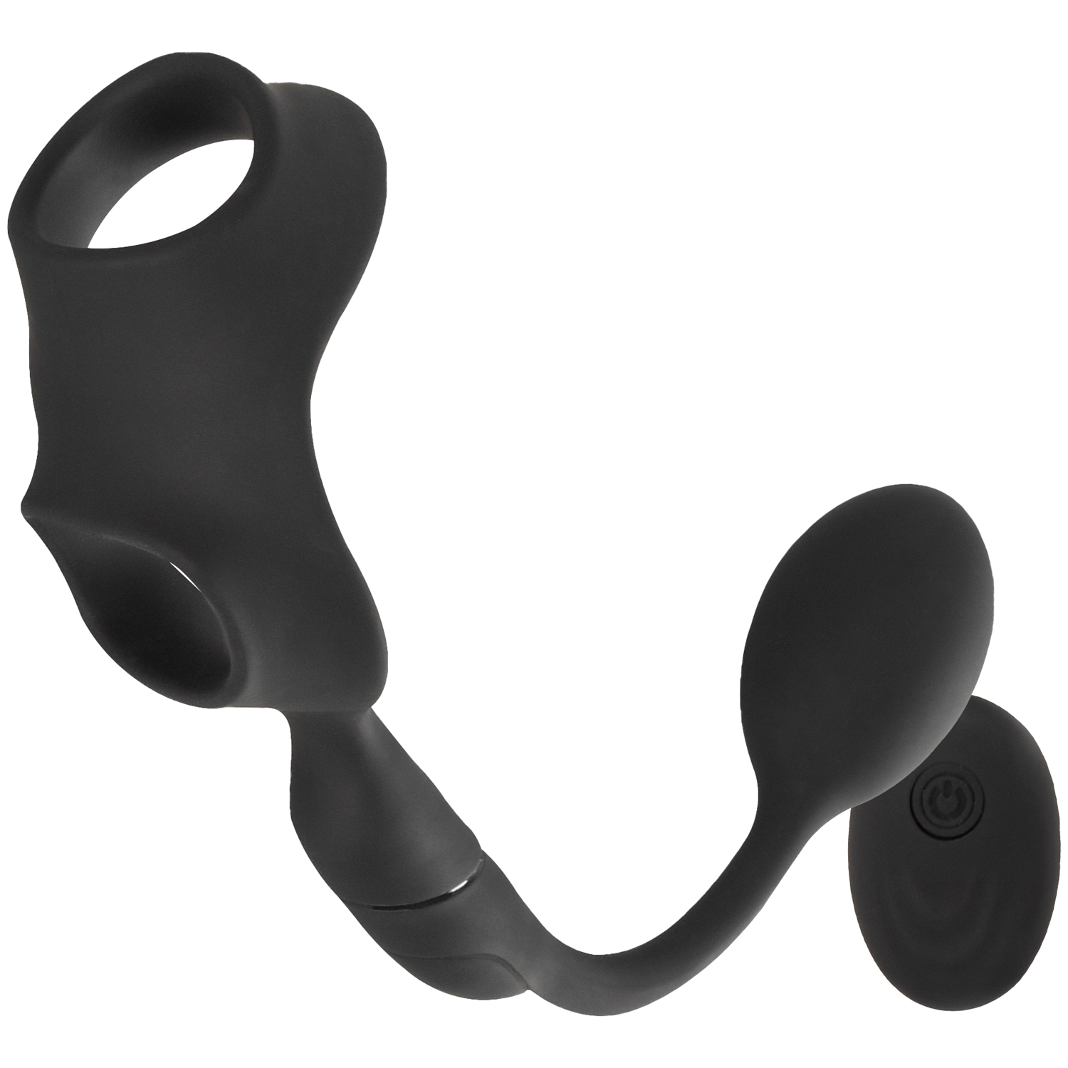 You2Toys Rebel Men's Gear Penis Ring with Remote-controlled Butt Plug - Black