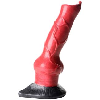 Creature Penises Hell-Hound Canine Penis Silicone Dildo 8.1 inches - Red