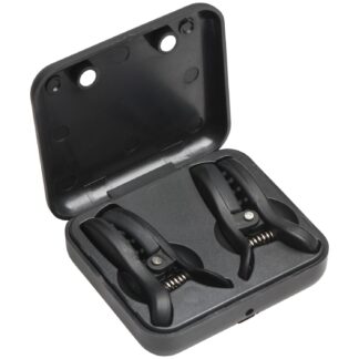 Master Series Dark Grip Vibrating Nipple Clamps - Black