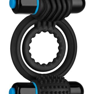 OptiMALE Vibrating Double C-Ring - Black