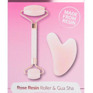 Brushworks Rose Resin Roller & Gua Sha