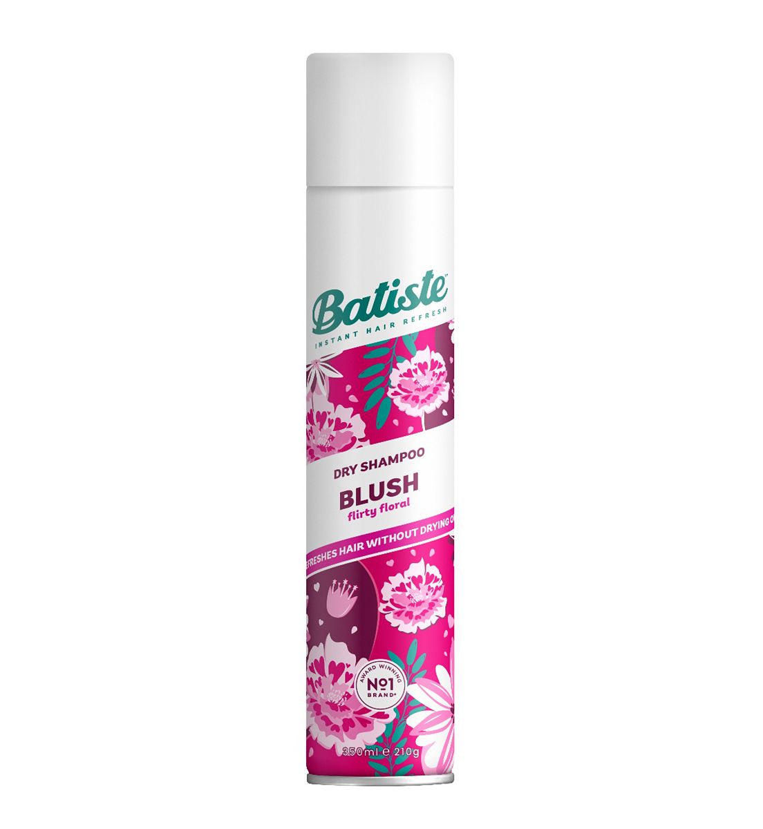 Batiste Dry Shampoo Blush, Flirty Floral Fragrance Hair Shampoo, 350ml