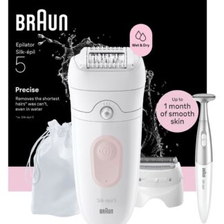 Braun Silk-Épil 5 Epilator For Easy Hair Removal Lasting Smooth Skin 5-230