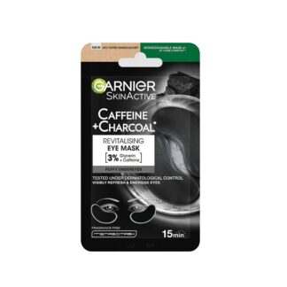 Garnier Depuffing Eye Mask With Bamboo Charcoal For Puffy Undereyes Vegan Cruelty Free 5g