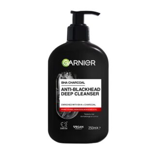 Garnier Pure Active Anti Blackhead Deep Cleanser Enriched With Bha Salycilic Acid Charcoal, 250ml