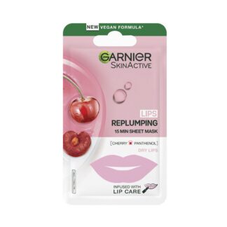 Garnier Skinactive Moisture Bomb Cherry Lip Mask Enriched With & Panthenol, 5g