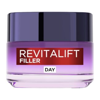 L'Oreal Paris Revitalift Filler Day Cream, Hyaluronic Acid Replumping Face Moisturiser 50ml