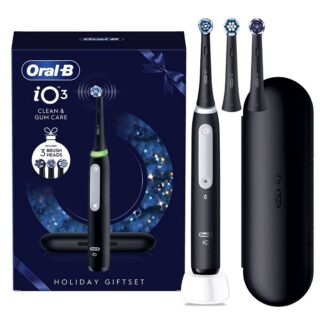 Oral B Oral-B Io3 Matt Black Electric Toothbrush Holiday Giftset