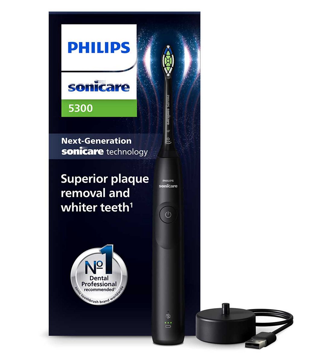 Philips Sonicare 5300 Electric Toothbrush Black Hx7101/01