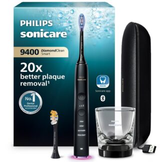 Philips Sonicare Diamondclean 9400 Smart Electric Toothbrush Black Travel Case Hx9917/89