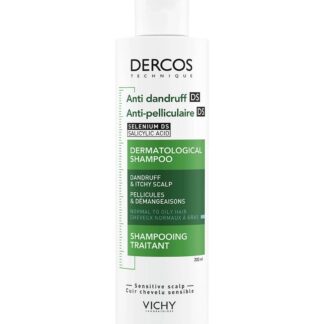 Vichy Dercos Anti-Dandruff And Anti-Itch Dermatological Shampoo For Normal To Oily Hair With Salicylic Acid,200 ml, 200ml